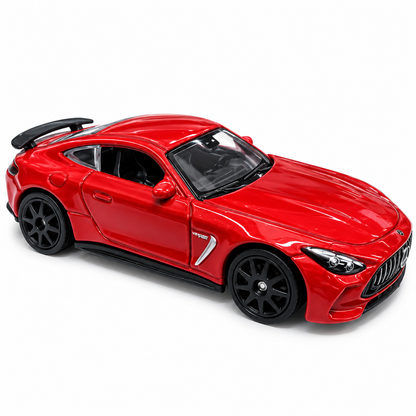 Welly Mercedes-AMG GT 63 1:64 Scale Diecast Metal Model Car – Metallic Red Sports Coupe Miniature Collectible with Realistic Detailing | 14+ Years