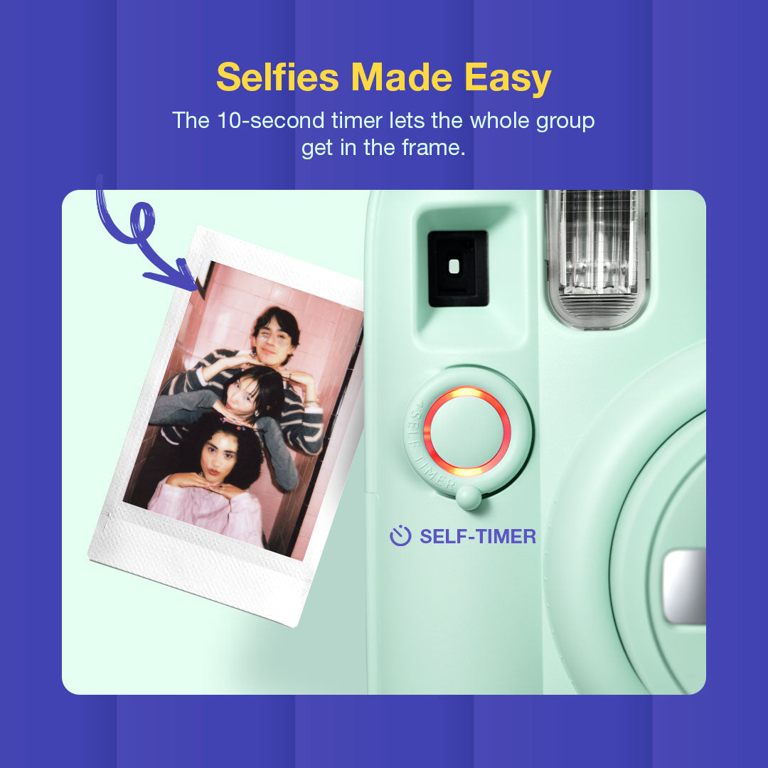 Fujifilm Instax Mini 13 Memory Maker Gift Pack – Instant Camera with 20 Films, Case & Photo Display Kit - Lagoon Green
