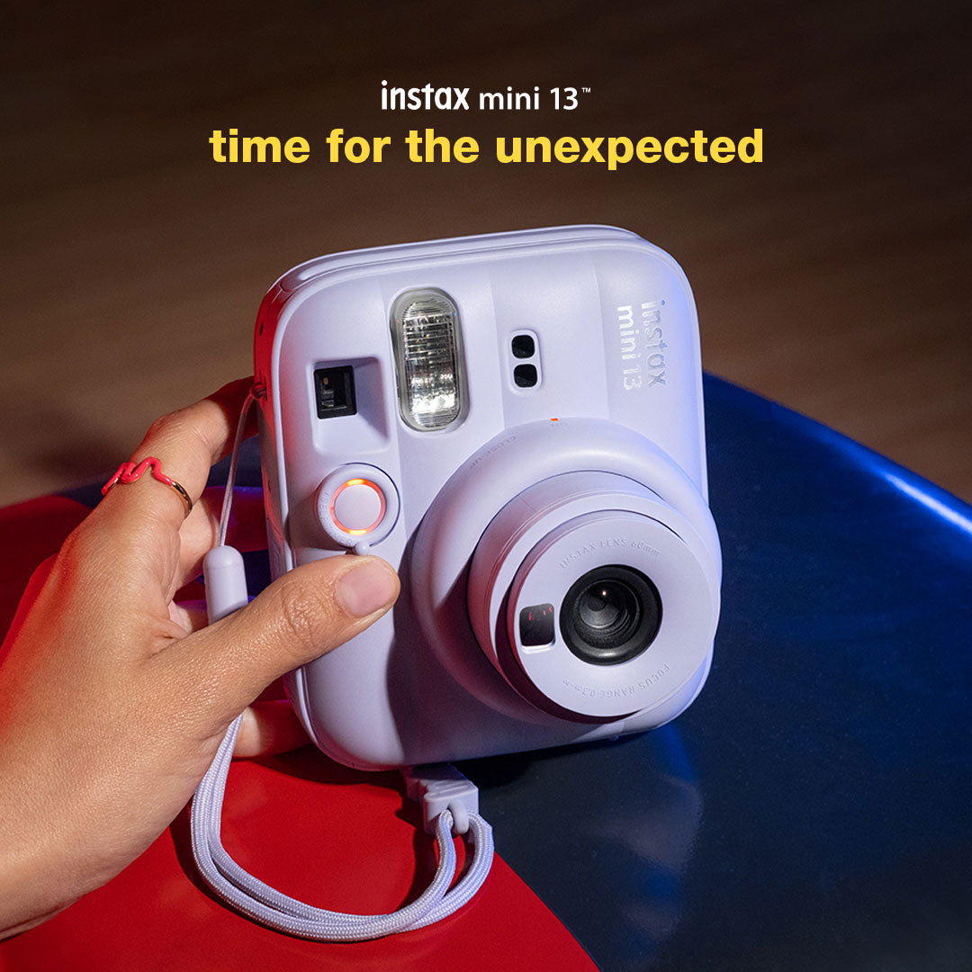 Fujifilm Instax Mini 13 Instant Camera + 10 Shot Films + 1x Camera Case + 10X Paper Photo Frame + 10 Photo Hanging Clips (Memory Maker Pack)Dreamy Purple