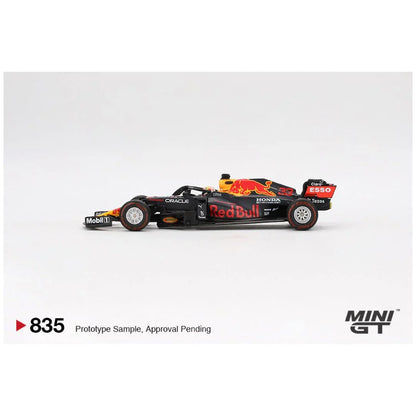 Mini GT 835: Red Bull RB16B #33 Max Verstappen 2021 Abu Dhabi Grand Prix Winner 1:64 Scale - Jaiman Toys