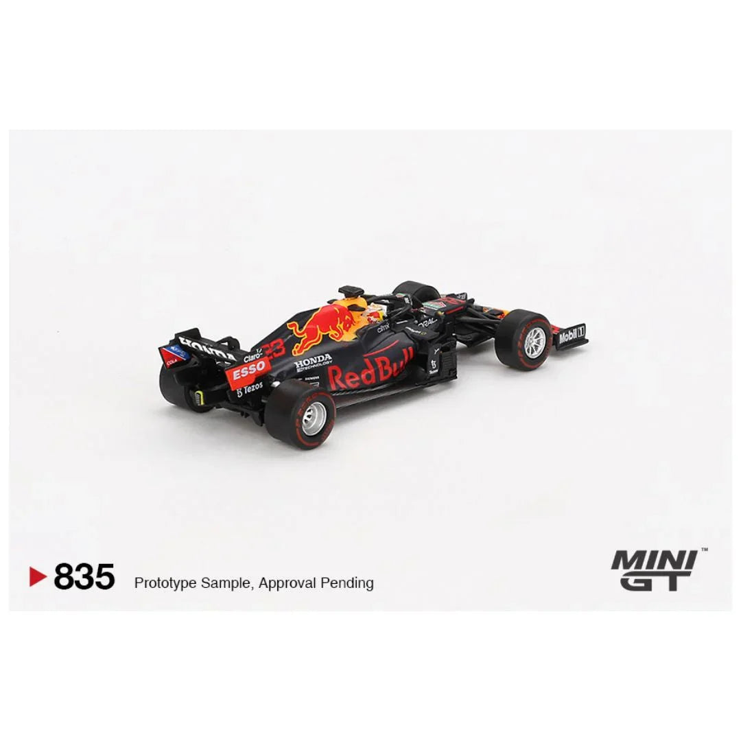 Mini GT 835: Red Bull RB16B #33 Max Verstappen 2021 Abu Dhabi
