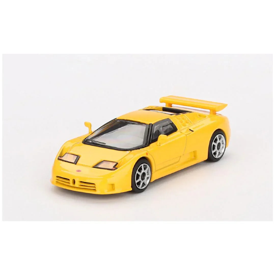 Mini GT #866: Bugatti EB110 Super Sport Giallo Bugatti 1:64 - Jaiman Toys