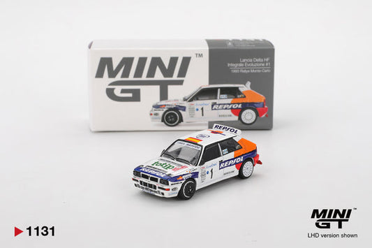 Mini GT 1:64 -Lancia Delta Integrale Evoluzione No.1 Monte Carlo Rally 1993 Repsol – Carlos Sainz Diecast Model (MGT01131-L)