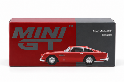 MINI GT 1:64 Scale Aston Martin DB5 Fiesta Red Diecast Model Car | Collectible Model