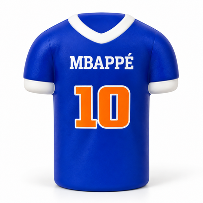Football Soccer Jersey Slow-Rise Foam Squishy Toys | Multi-Variant Collection (Messi, Ronaldo, Neymar Jr, Mbappé, Suárez, Prime Time) | Squeeze Stress Relief Toy & Desk Fidget