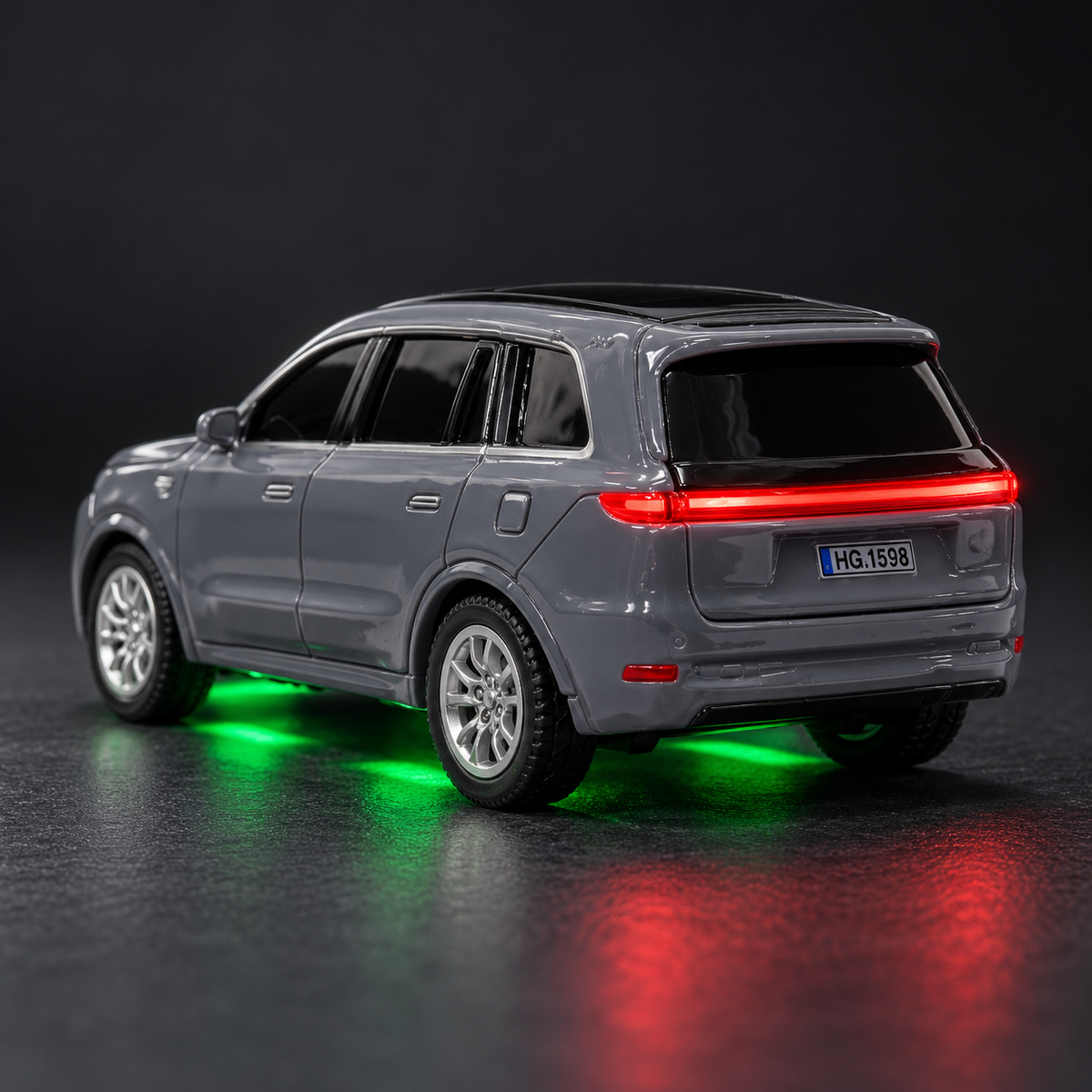 TRASPEED 1:64 Mini RC SUV – Grey Metal Body, 2.4GHz Remote & App Control