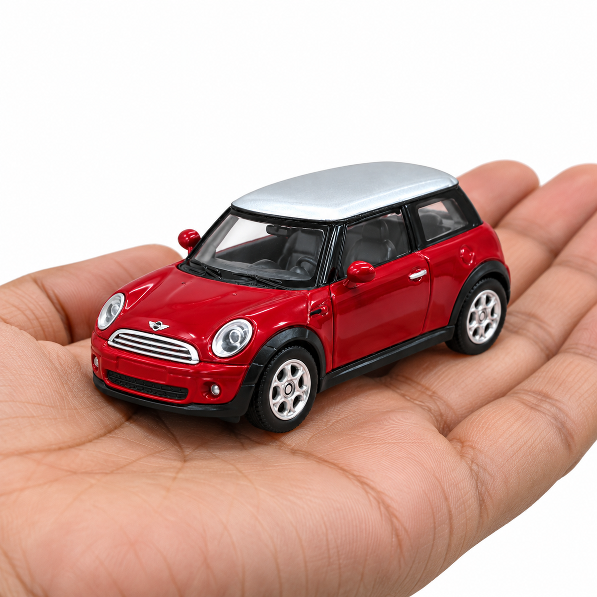 Welly 1:64 Mini Cooper Red Die-Cast Metal Model Car