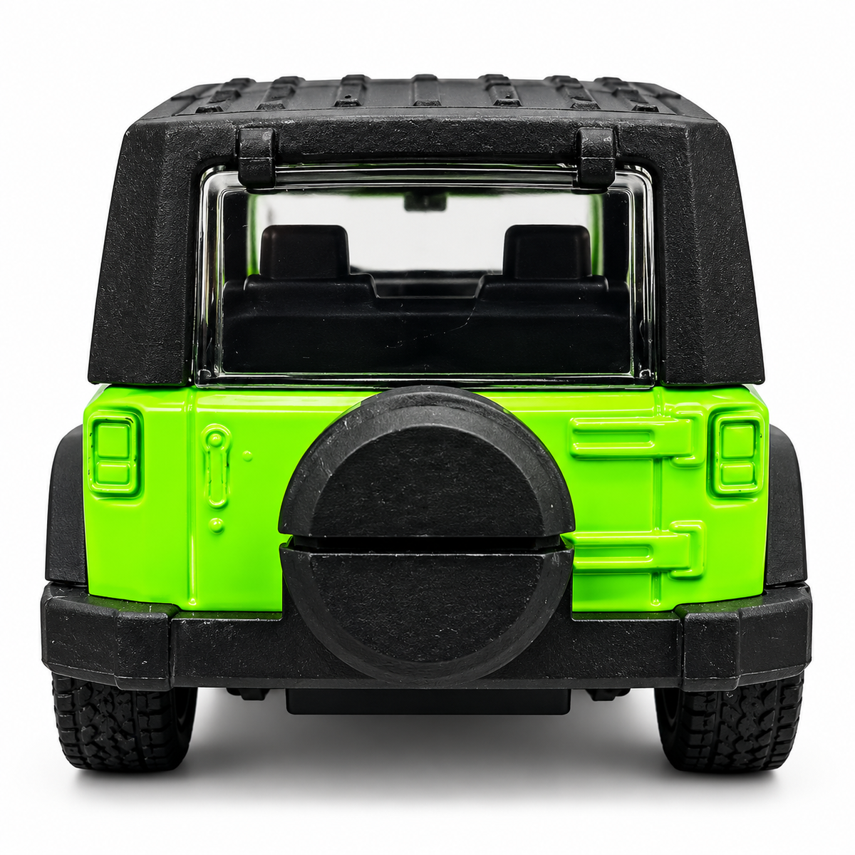 Road Burner Metal Racers Die-Cast Metal SUV Toy Car – Green Off-Road Jeep Style Model with Pull Back Action, Openable Doors & Realistic Detailing | Toy Vehicle for Kids Ages 3+