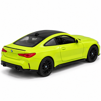 Welly 1:64 BMW 4 Series Coupe Lime Green Die-Cast Model Car