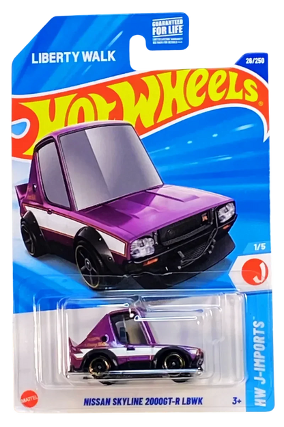 Hot Wheels 1:64 Scale 5-Car Die-Cast Set | Ferrari SF90 Stradale, Nissan Skyline 2000GT-R LBWK, Mitsubishi Pajero Evolution, Deora III & Dessert Drifter