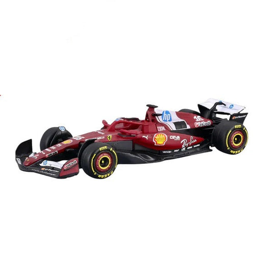 Official Bburago 1:64 Ferrari SF-25 No. 16 Charles Leclerc 2025 Australian Grand Prix F1 Formula Racing Diecast Scale Model Car for Collectors