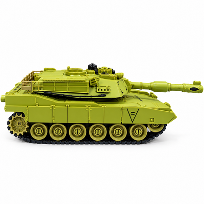 ZEGAN M1A2 99803 1:28 Scale Remote Control Military Battle Tank with Interactive IR Battle System, 10 Channel RC Tank Toy – Green