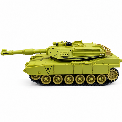 ZEGAN M1A2 99803 1:28 Scale Remote Control Military Battle Tank with Interactive IR Battle System, 10 Channel RC Tank Toy – Green