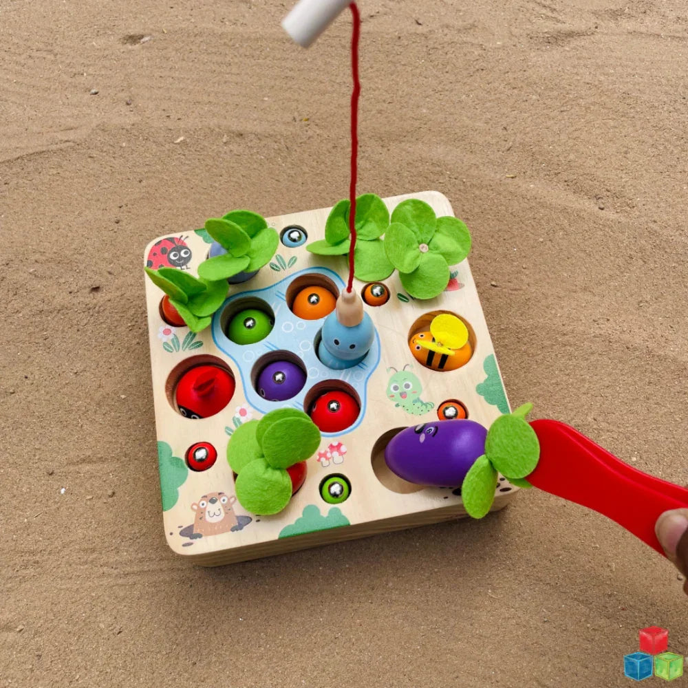 Open Ended 3 In 1 Magnetic Fishing Game - Jaiman Toys