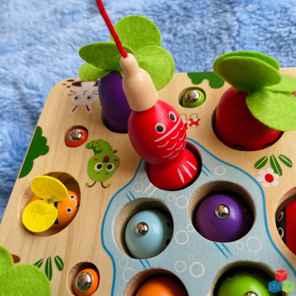 Open Ended 3 In 1 Magnetic Fishing Game - Jaiman Toys