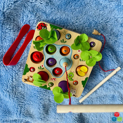 Open Ended 3 In 1 Magnetic Fishing Game - Jaiman Toys