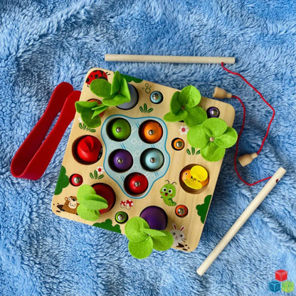 Open Ended 3 In 1 Magnetic Fishing Game - Jaiman Toys