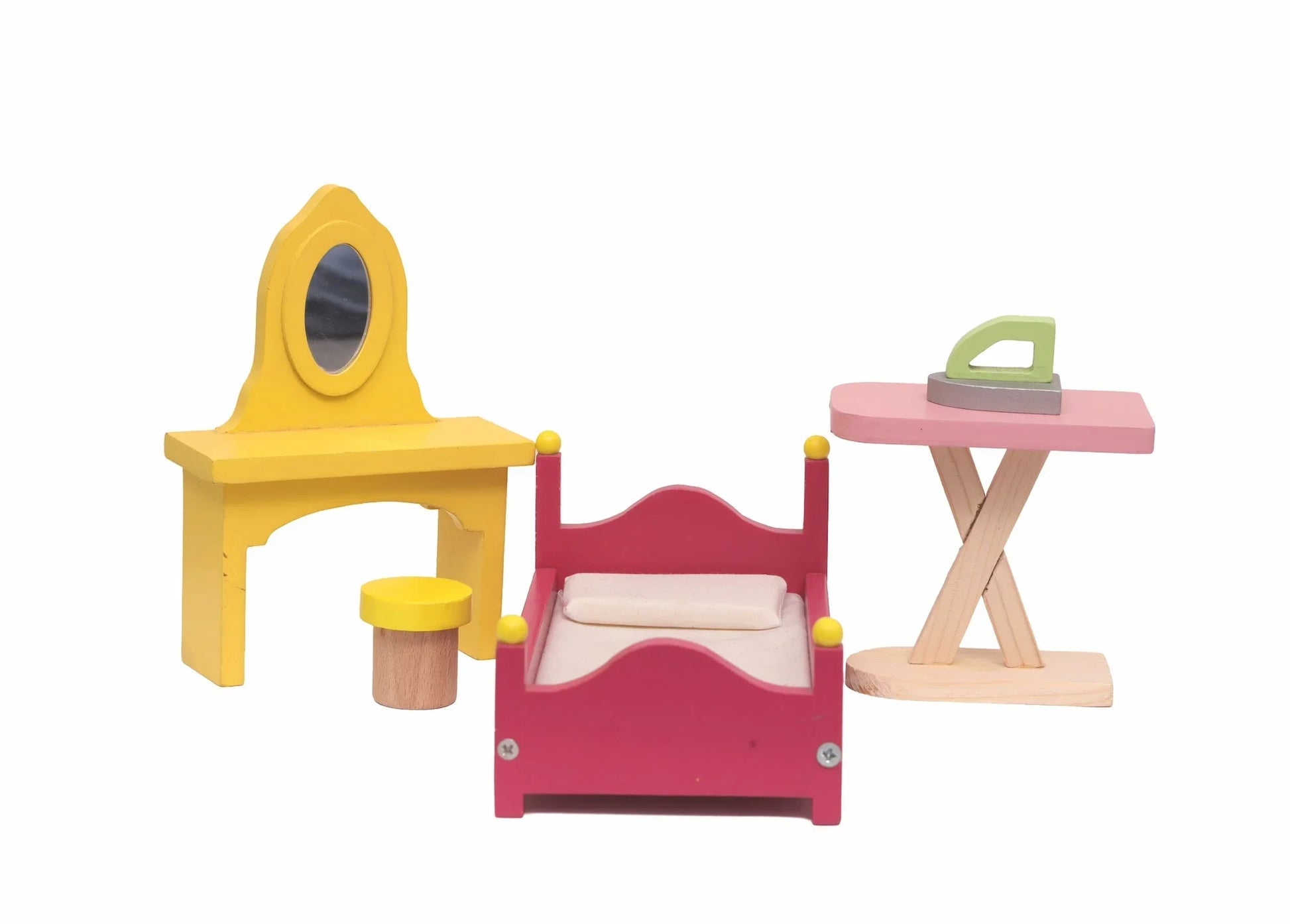 Open Ended Wooden Doll House - Grand Mansion (28 pcs furniture included) - Jaiman Toys