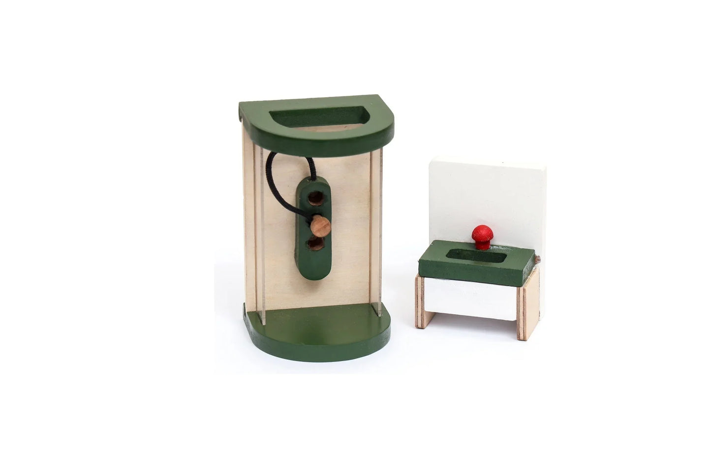 Open Ended Wooden Dollhouse - Modern Villa (31 pcs furniture including 4 doll figures included) - Jaiman Toys