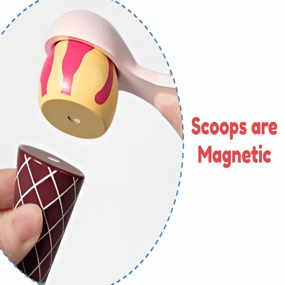 Open Ended Wooden Ice Cream Cart - Jaiman Toys