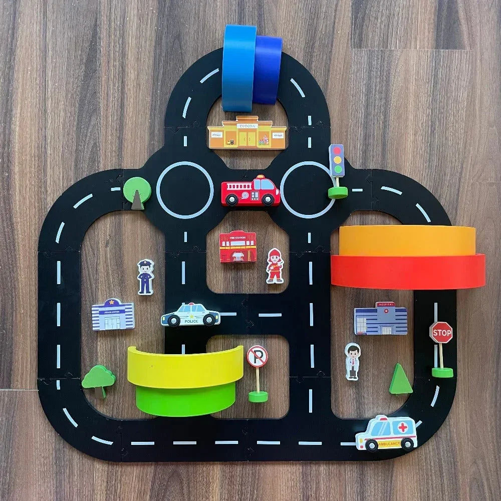 Open Ended Wooden Rainbow Stacker 7 Piece - Jaiman Toys