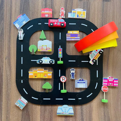 Open Ended Wooden Rainbow Stacker 7 Piece - Jaiman Toys