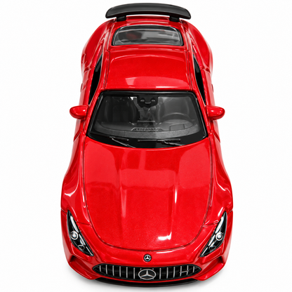 Welly Mercedes-AMG GT 63 1:64 Scale Diecast Metal Model Car – Metallic Red Sports Coupe Miniature Collectible with Realistic Detailing | 14+ Years