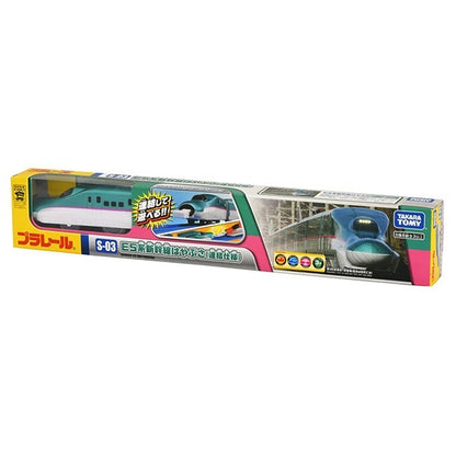 Takara Tomy Plarail S-03 Series E5 Hayabusa Shinkansen Battery Operated Motorized Bullet Train Toy with 3-Car Connected Train Set, Japanese High Speed Railway Train Toy for Kids, Train Enthusiasts & Collectors