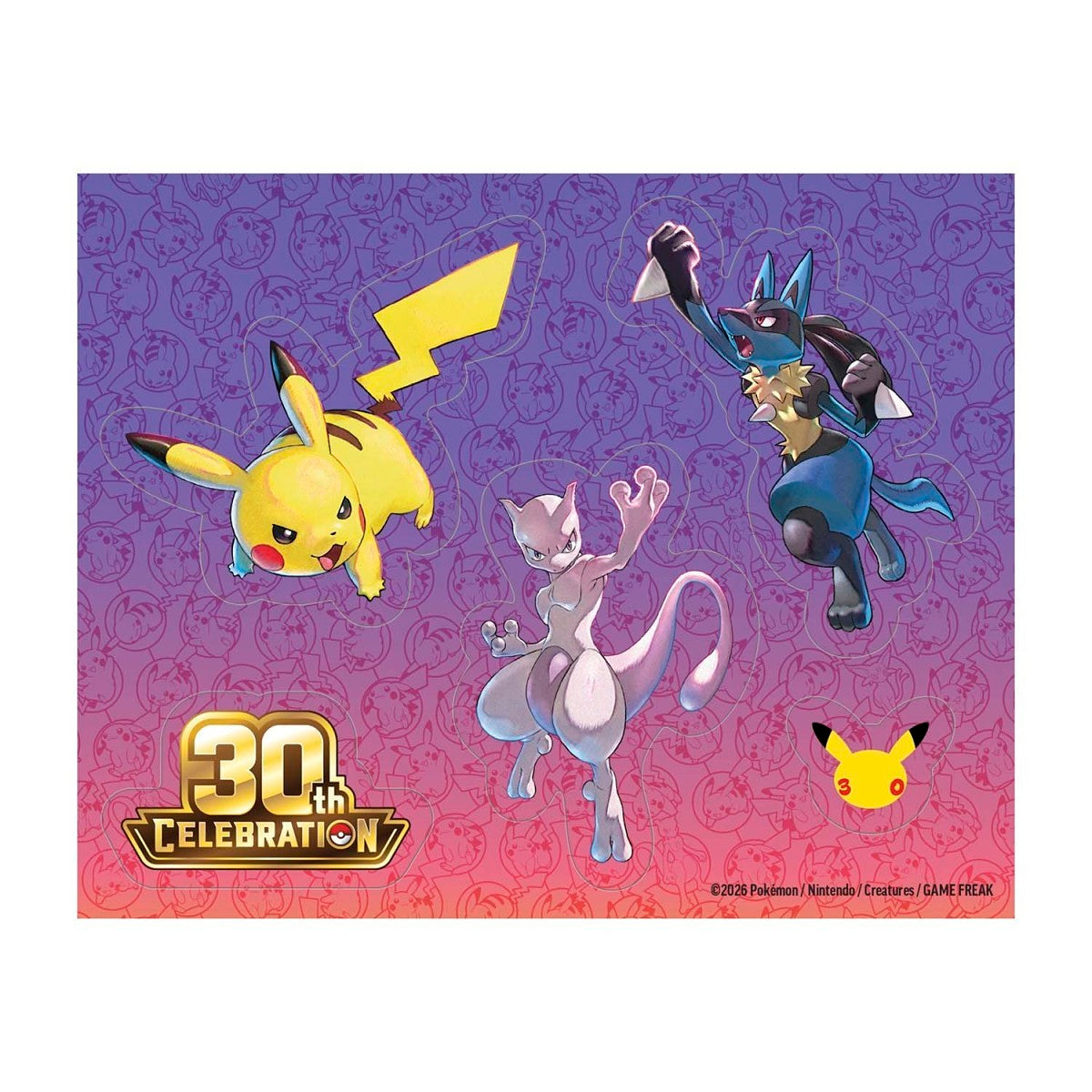 Pokemon TCG 30th Celebration Tech Sticker Collection – Lucario | 3 Booster Packs + Foil Promo Card + Tech Sticker Sheet