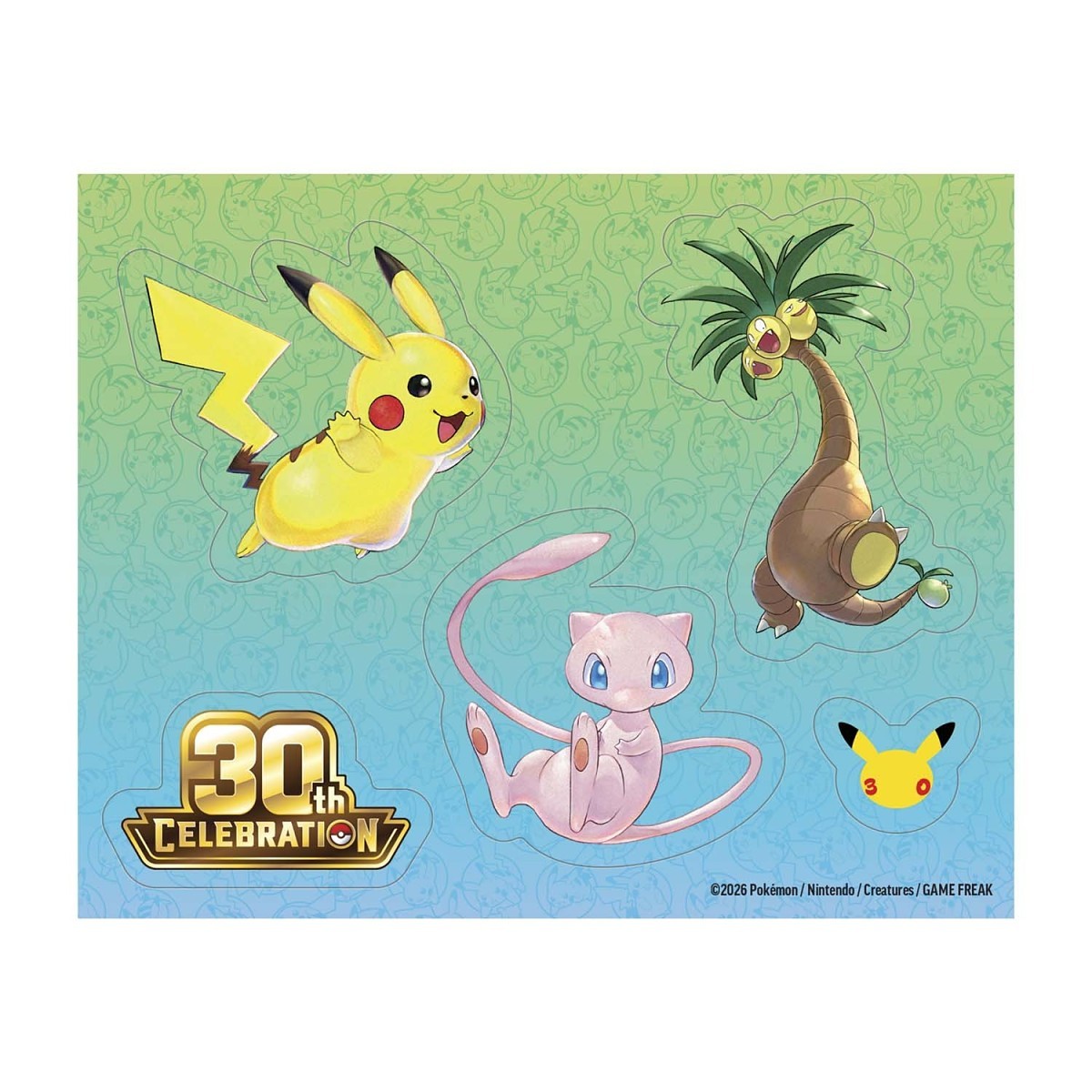 Pokemon TCG 30th Celebration Tech Sticker Collection – Alolan Exeggutor | 3 Booster Packs + Foil Promo Card + Tech Sticker Sheet