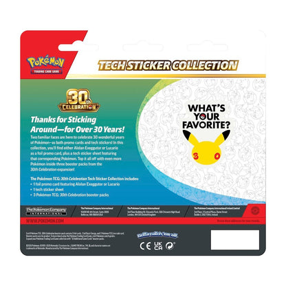 Pokemon TCG 30th Celebration Tech Sticker Collection – Alolan Exeggutor | 3 Booster Packs + Foil Promo Card + Tech Sticker Sheet
