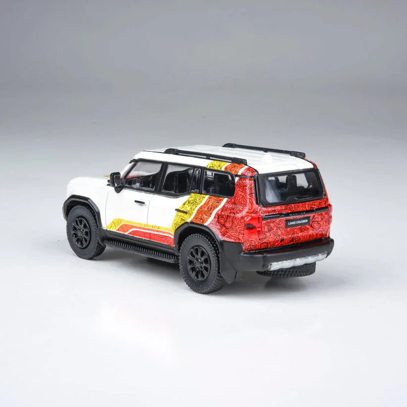 Para64 1:64 Toyota Land Cruiserb 250 TRD Diecast Model Car – Off-Road SUV Collectible with Graphic Livery