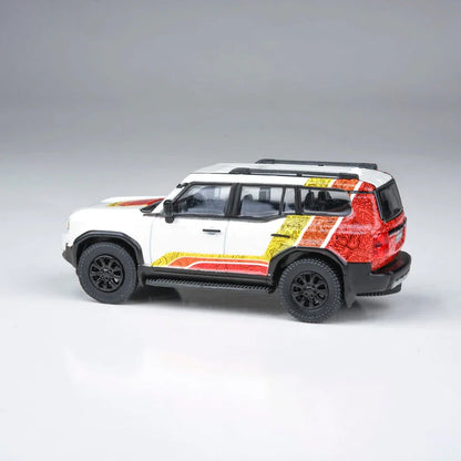 Para64 1:64 Toyota Land Cruiserb 250 TRD Diecast Model Car – Off-Road SUV Collectible with Graphic Livery