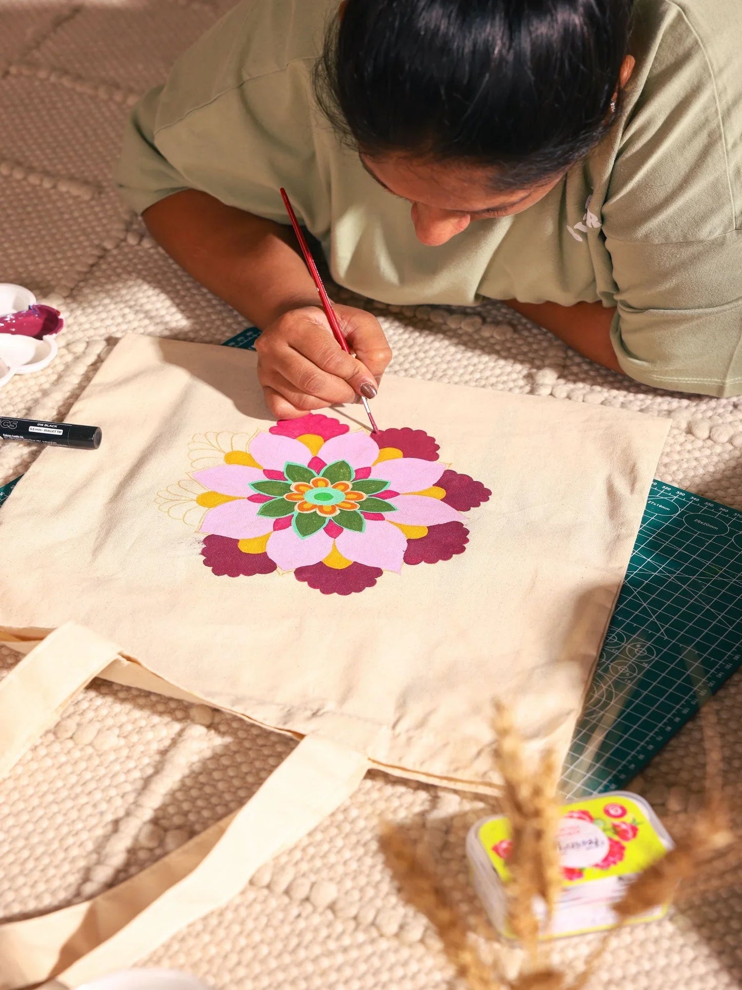 Tote Bag - DIY Bloom Garden kit by Dastkhat - Jaiman Toys