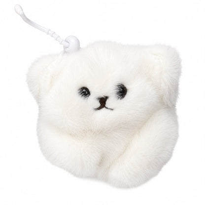 Mini Plush Pet Cat Pendant with Moving Tail – Pull-String Interactive Keychain Toy, 1 PC