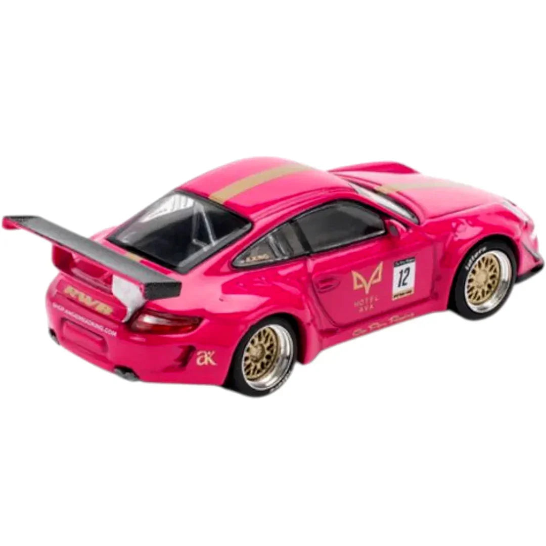 POP RACE PR640187 997 RWB Pink Porsche 1:64 Scale Diecast Model