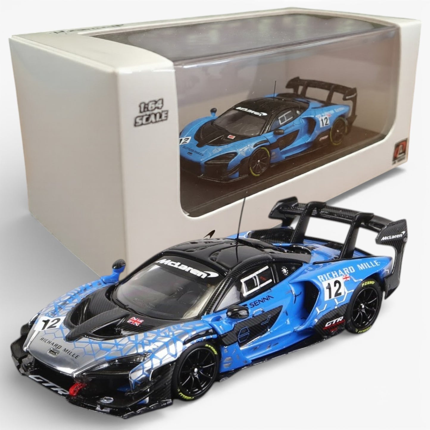 LCD Model 1:64 McLaren Senna GTR Race Version Diecast Car | Premium Collector Model