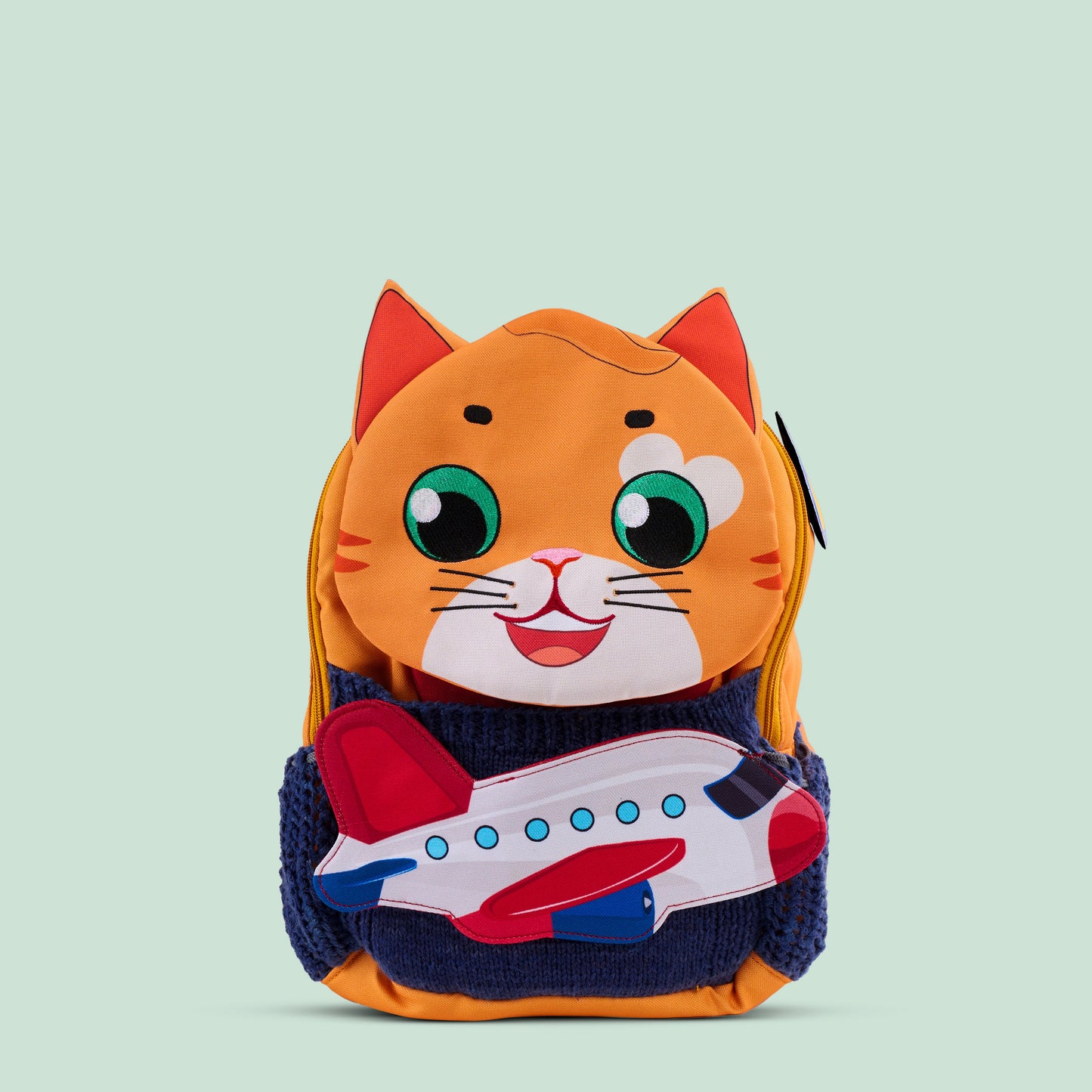 Filli & Me Filli & Aeroplane HugBag | 10L Preschool Backpack for Kids (2–3 Years) | Lightweight School & Travel Bag
