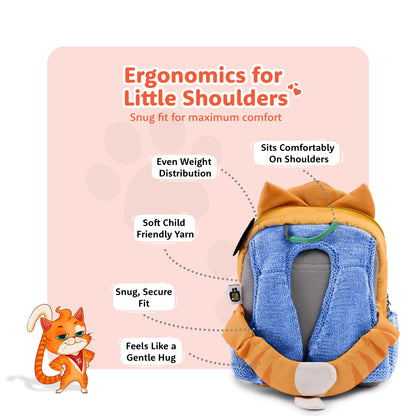 Filli & Me Filli & Butterfly HugBag | 10L Preschool Backpack for Kids (2–3 Years) | Lightweight School & Travel Bag