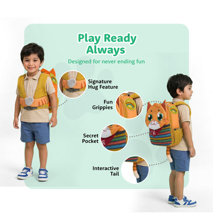Filli & Me Classic Filli HugBag | 10L Preschool Backpack for Kids (2–3 Years) | Lightweight School & Travel Bag