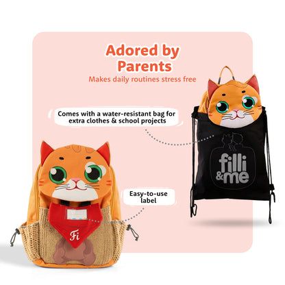 Filli & Me Classic Filli HugBag | 10L Preschool Backpack for Kids (2–3 Years) | Lightweight School & Travel Bag