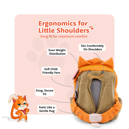 Filli & Me Filli & Teddy HugBag | 10L Preschool Backpack for Kids (2-3 Years) | Cute School & Travel Bag
