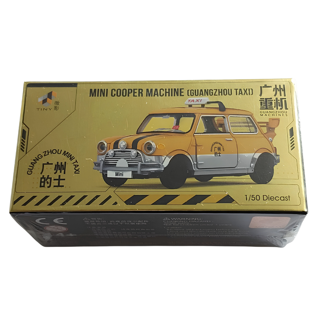 Tiny City 1:50 Mini Cooper Machine Guangzhou Taxi Die-Cast Model Car | Classic Guangzhou Taxi Collectible