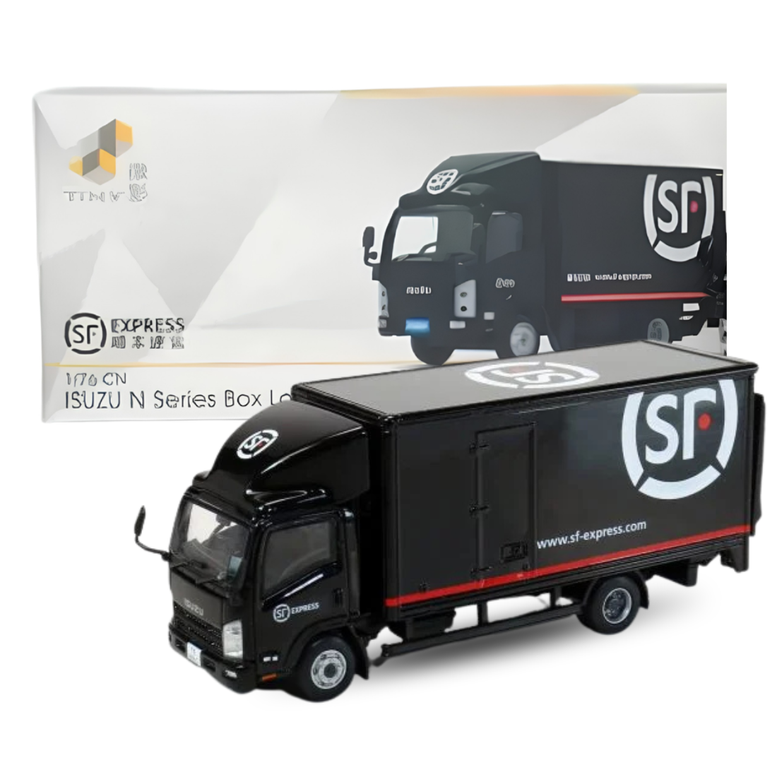 Tiny City 1:76 CN Isuzu N-Series Box Lorry SF Express Die-Cast Model Truck | Logistics Delivery Vehicle Collectible