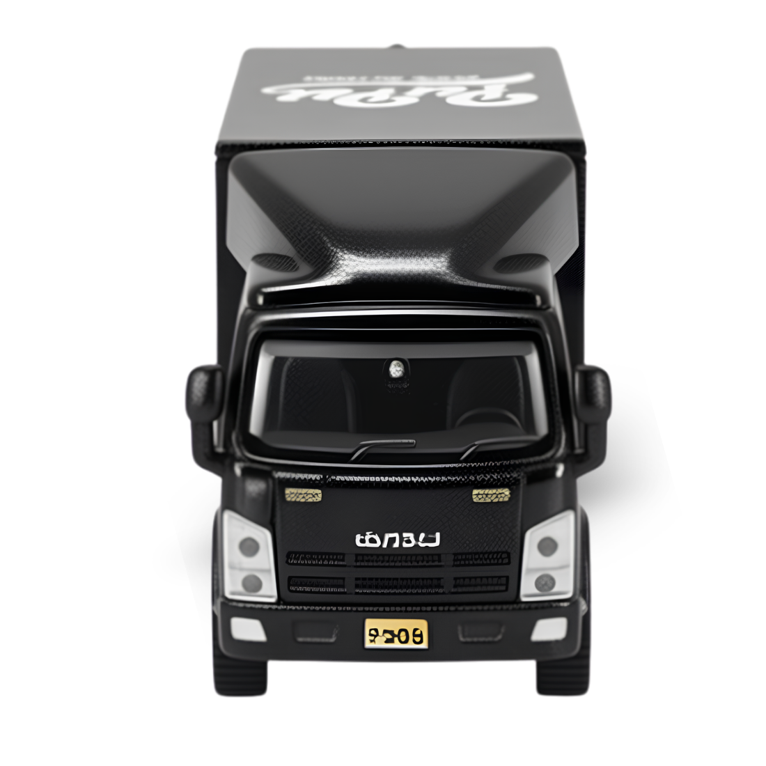 Tiny City Pupu Aliens Isuzu N-Series Box Lorry Die-Cast Model Truck | Black Delivery Truck Collectible | 7.5cm