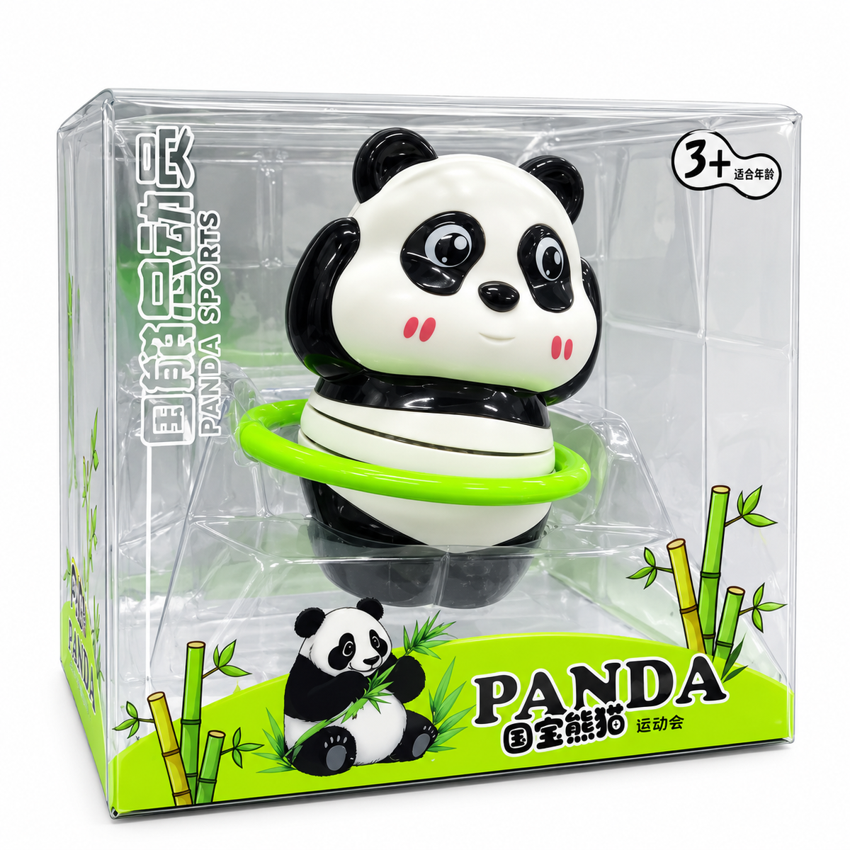 Panda Sports Cute Cartoon Panda Activity Toy for Kids – Hula Hoop, Skateboard & Exercise Panda Collectible Toy, Fun Playtime Gift for Ages 3+ (1 Piece, Random Design)