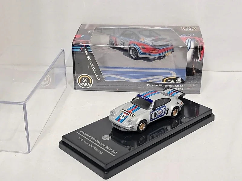 Para64 1:64 Porsche 911 Carrera RSR 3.0 Martini Racing Diecast Model Car – Classic Motorsport Collectible