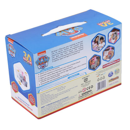 PAW Patrol 3D Build N’ Play Skye High Flyin’ Copter Foam Activity Set – 27 Foam Pieces, Stickers & Moving Wheels, Rotating Propeller, Building Toy for Kids 3+