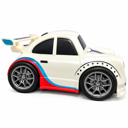 MINI Dream Racing Multi-Functional Remote Control Racing Car Toy with Follow Mode, Escape Mode, Sports Design & Wireless Controller – White (6+ Years)