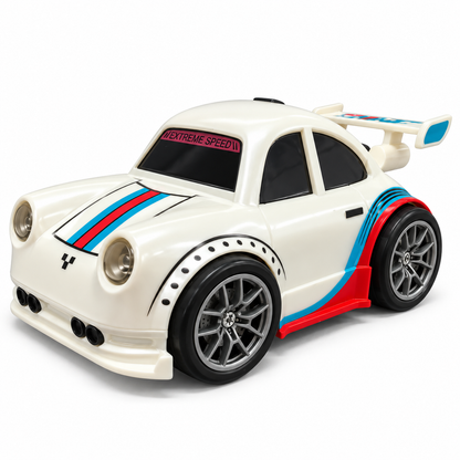 MINI Dream Racing Multi-Functional Remote Control Racing Car Toy with Follow Mode, Escape Mode, Sports Design & Wireless Controller – White (6+ Years)